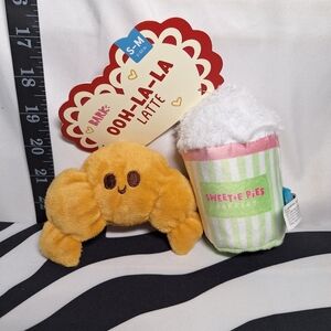 NWT Bark Ooh-La-La Latte Dog Toy S-M